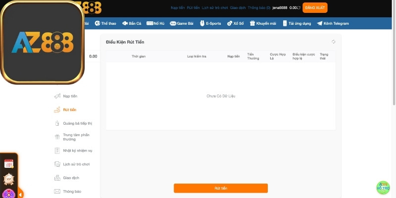 Câu hỏi về vấn đề rút tiền tại sân chơi Az888