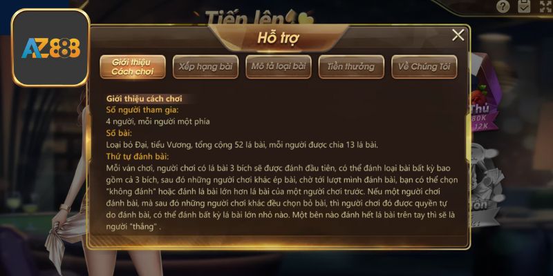 Đôi nét về siêu phẩm tiến lên Az888