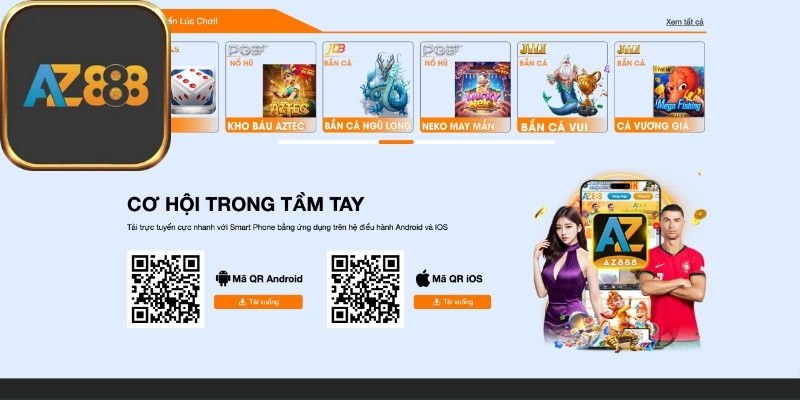 Hướng dẫn đăng nhập Az888 trên mobile