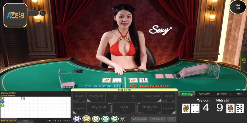 Sảnh live casino Az888 sở hữu nhiều ưu điểm nổi bật