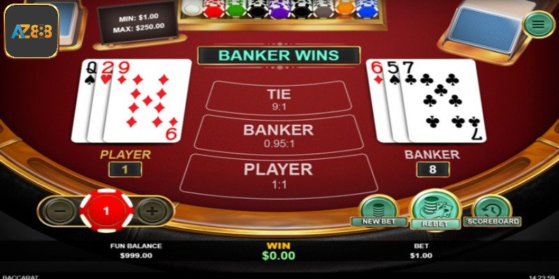 Vài nét về game bài Baccarat Az888 xanh chín